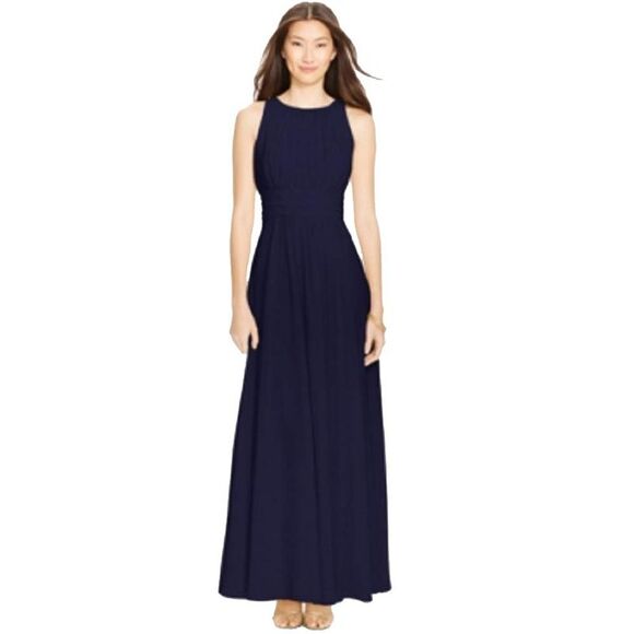 Lauren Ralph Lauren Sleeveless Ruched Gown - Picture 3 of 3